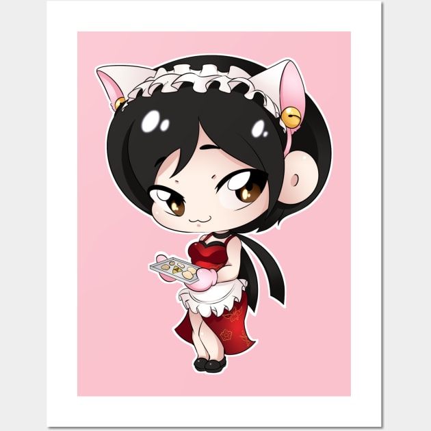 Cat maid ada Wall Art by JinkTheTactician